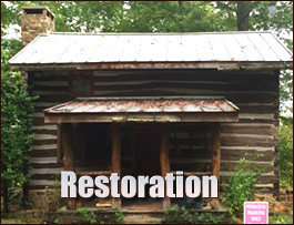Historic Log Cabin Restoration  Leicester, North Carolina